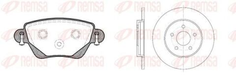 FORD Комплект гальмівні колодки 0777.00 + диски 6661.00 задн.Mondeo III 00-,Kangoo 01-,Jaguar X-Type FORD Комплект гальмівні колодки 0777.00 + диски 6661.00 задн.Mondeo III 00-,Kangoo 01-,Jaguar X-Type