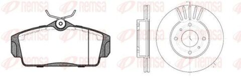 NISSAN Комплект гальм. колодки 0704.00 + диски 6179.10 ALMERA II (N16) 1.5 02-06 NISSAN Комплект гальм. колодки 0704.00 + диски 6179.10 ALMERA II (N16) 1.5 02-06