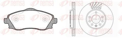 OPEL Комплект гальм. колодки 0774.02 + диски 6584.10 MERIVA A Мінівен (X03) 1.6 (E75) 03-10 OPEL Комплект гальм. колодки 0774.02 + диски 6584.10 MERIVA A Мінівен (X03) 1.6 (E75) 03-10
