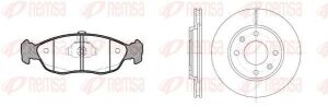 PEUGEOT Комплект гальм. колодки 0461.10 + диски 6131.10 106 II (1A_, 1C_) 1.1 i 97-01, CITROEN SAXO (S0, S1) 1.5 D 96-03