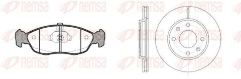 PEUGEOT Комплект гальм. колодки 0461.10 + диски 6131.10 106 II (1A_, 1C_) 1.1 i 97-01, CITROEN SAXO (S0, S1) 1.5 D 96-03 PEUGEOT Комплект гальм. колодки 0461.10 + диски 6131.10 106 II (1A_, 1C_) 1.1 i 97-01, CITROEN SAXO (S0, S1) 1.5 D 96-03