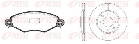 PEUGEOT Комплект гальм. колодки 0643.10 + диски 6131.10 206 (2A/C) 1.6 i 98-00 PEUGEOT Комплект гальм. колодки 0643.10 + диски 6131.10 206 (2A/C) 1.6 i 98-00
