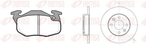 PEUGEOT Комплект гальмів. колодки 0141.02 + диски 6080.10 передн.106,205,305,309,405,Renault 11,19,21,Clio,Rapid,Super 5 PEUGEOT Комплект гальмів. колодки 0141.02 + диски 6080.10 передн.106,205,305,309,405,Renault 11,19,21,Clio,Rapid,Super 5