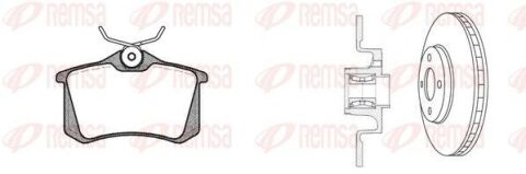 RENAULT Комплект гальм. колодки 0263.10 + диски 6613.20 SCENIC II (JM0/1) 1.9 D 06-08 RENAULT Комплект гальм. колодки 0263.10 + диски 6613.20 SCENIC II (JM0/1) 1.9 D 06-08