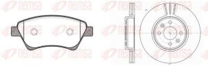 RENAULT Комплект гальм. колодки 0976.00 + диски 6583.10 Megane II, Kangoo 02-