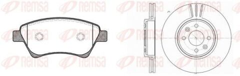 RENAULT Комплект гальм. колодки 0976.00 + диски 6583.10 Megane II, Kangoo 02- RENAULT Комплект гальм. колодки 0976.00 + диски 6583.10 Megane II, Kangoo 02-