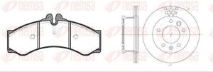 VW Комплект гальм. колодки 0614.00 + диски 6461.10 LT 28-35 II 2.5 TDI 01-06, DB SPRINTER 4-t (B904) 408 D 96-06