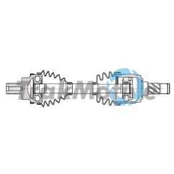 Полуось задняя Ford Kuga I 2.0 TDCi 4x4 2010–2012, Volvo S60 II (134) D4 AWD 2015–2018 Полуось задняя Ford Kuga I 2.0 TDCi 4x4 2010–2012, Volvo S60 II (134) D4 AWD 2015–2018