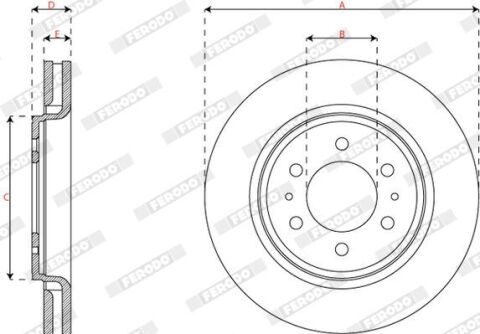 Диск гальмівний передній