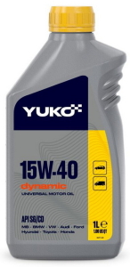 Моторна олива YUKO DYNAMIC 15W-40, 1 літр