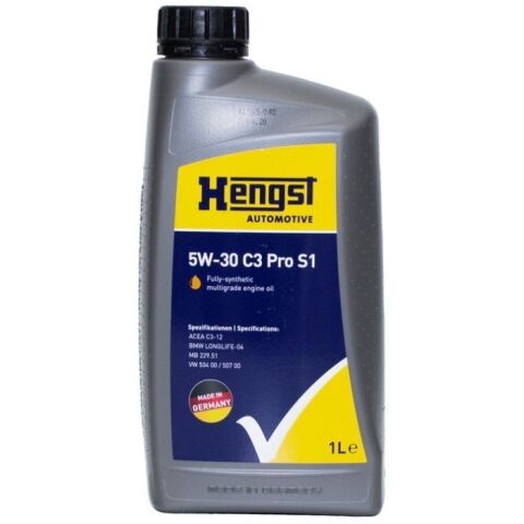 Моторное масло HENGST 5W-30 C3 Pro S1, 1 литр