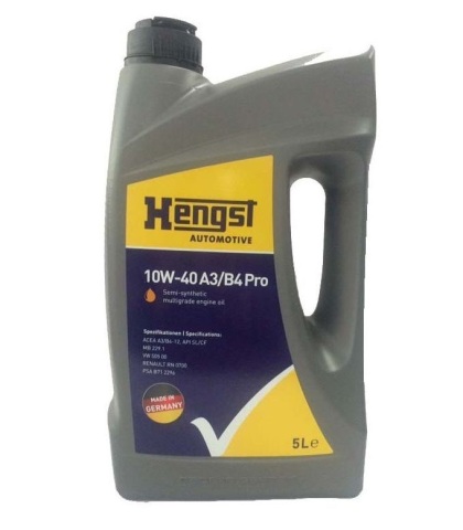 Моторна олива HENGST 10W-40 A3/B4 Pro, 5 літрів