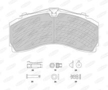 Комплект гальмівних колодок