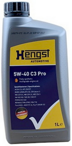 Моторное масло HENGST C3 Pro 5W-40, 1 литр