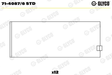 Вкладиші шатунні STD Вкладиші шатунні STD
