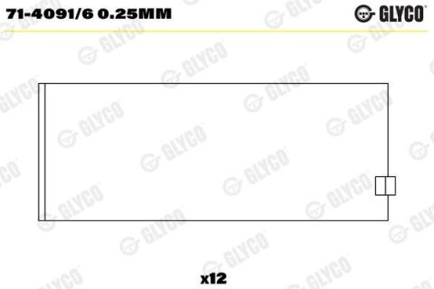 Вкладиші шатунні. IVECO F3AE0681B/D/E Вкладиші шатунні. IVECO F3AE0681B/D/E