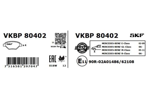 Комплект гальмівних колодок Комплект гальмівних колодок