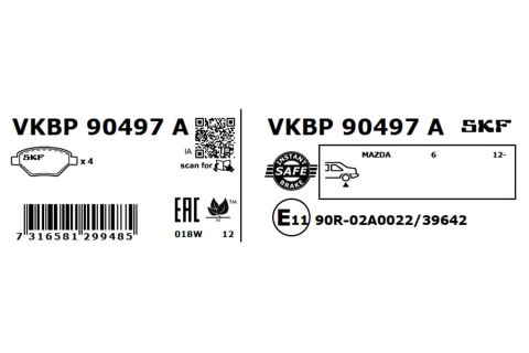 Комплект гальмівних колодок Комплект гальмівних колодок
