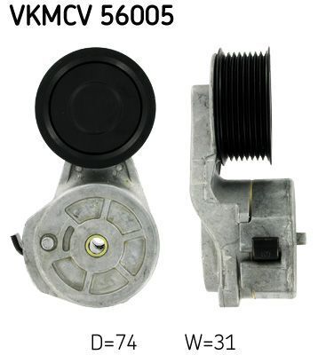Ролик з натягувачем APV1052 D=74, W=31