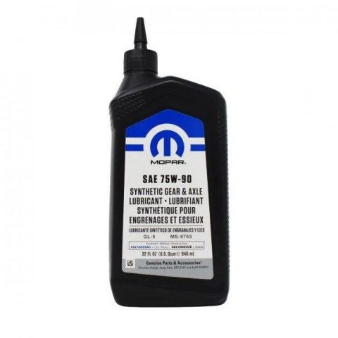 Трансмісійна олива Chrysler/Mopar Synthetic Gear & Axle Lubricant 75W-90, 0,946 літра Трансмісійна олива Chrysler/Mopar Synthetic Gear & Axle Lubricant 75W-90, 0,946 літра