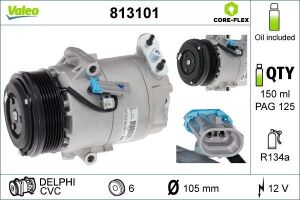 Компресор кондиціонера Astra H/Zafira B 1.7 CDTI 04-