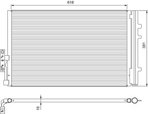 Радіатор кондиціонера BMW X3 (E83/F25)/X4 (F26) 2.0-3.0 07-17