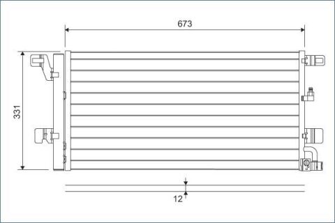 Радіатор кондиціонера AUDI A4/A5/A6 1.4-3.0 15- Радіатор кондиціонера AUDI A4/A5/A6 1.4-3.0 15-