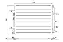 Радиатор кондиционера KONA 18-23