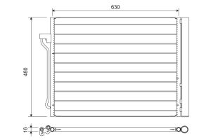 Радіатор кондиціонера BMW 5 (F10)/6 (F06/F12/F13) 4.4 09-18
