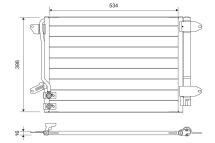 Радіатор кондиціонера BEETLE/JETTA 1.2-2.0 10-19
