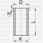 Гільза циліндра (розмір отв. 79 / STD) (Y 1.7 DT) (Дизель, 4ц), фото 1 - интернет-магазин Auto-Mechanic