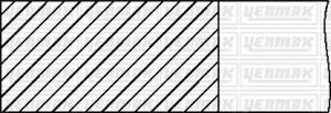 Комплект поршневих кілець (78.50/STD) (1.5/1.5/3) CITROEN Xsara Picasso 1.6 99-