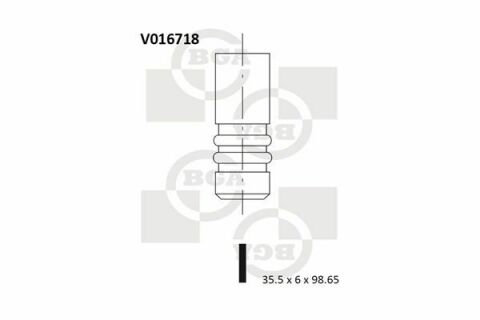 Клапан впуску. Caddy III/Golf VI/Fabia/Octavia 1.2 TSI 10-