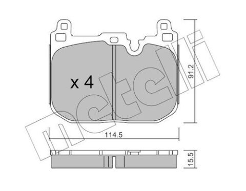 Колодки гальмівні (передні) BMW 1 (F40)/2 (F44)/X2 (F39) 18-/Mini Cooper 13-