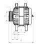 Генератор Renault Kangoo/Megane II//Logan 1.5dCi 03- (14V/110A) = 116048, фото 3 - интернет-магазин Auto-Mechanic