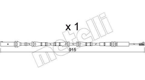Датчик износа тормозных колодок (задних) BMW 5 (G30/F90)/7 (G11/G12) 15- (L=915mm) Датчик износа тормозных колодок (задних) BMW 5 (G30/F90)/7 (G11/G12) 15- (L=915mm)