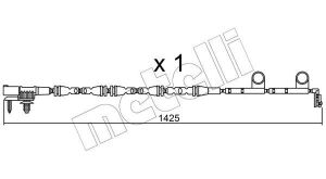 Датчик зносу гальмівних колодок (передніх) Land Rover Range Rover IV 3.0-5.0 D 12- (L=1425mm)