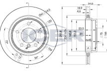 Диск гальмівний (задній) BMW 3 (E46) 98-06 (294x19)