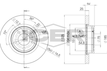Диск гальмівний (передній) BMW X3 (E83) 04-11 (325x25) (з покриттям) (вентильований) Диск гальмівний (передній) BMW X3 (E83) 04-11 (325x25) (з покриттям) (вентильований)