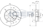 Диск гальмівний (передній) Opel Astra F 91-05/Corsa A/B 82-00/Kadett E 79-93 (236x12.5) (повний), фото 1 - інтерент-магазин Auto-Mechanic