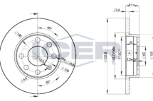 Диск тормозной (передний) Opel Astra F 91-05/Corsa A/B 82-00/Kadett E 79-93 (236x12.5) (полный) Диск тормозной (передний) Opel Astra F 91-05/Corsa A/B 82-00/Kadett E 79-93 (236x12.5) (полный)