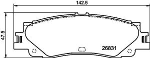Колодки гальмівні (задні) Toyota Land Cruiser 300 21-