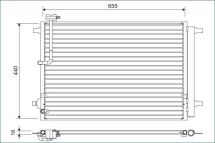Радіатор кондиціонера Audi A8 2.0-6.3 09-18