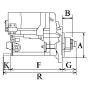 Стартер Toyota Land Cruiser 2.4-4.7D -10 (12V/2.5kw) (z=12) = 113239, фото 2 - інтерент-магазин Auto-Mechanic