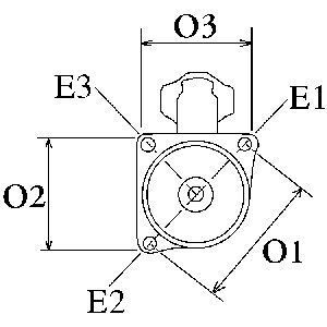 Стартер VW T4 2.4 D 90-98 (12V/2.2kw) (z=10) = 112052 Стартер VW T4 2.4 D 90-98 (12V/2.2kw) (z=10) = 112052