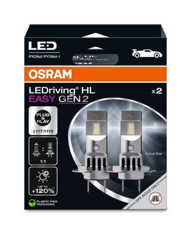 Лампа світлодіодна Osram LEDriving HL Easy H7 (комплект)