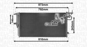 Радіатор кондиціонера (конденсатор) з осушувачем C-MAX II 1.5, 2.0 15-, FOCUS III 1.5, 2.0 14-, KUGA II 1.5, 2.0 14-