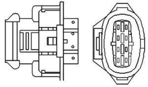 лямбда-зонд (4 конт.) OPEL Astra G/Corsa C1,4i/Vectra C 1,6i/Zafira 1,6i