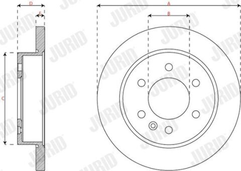 Диск гальмівний задній (з покриттям) SPRINTER 3,5-t