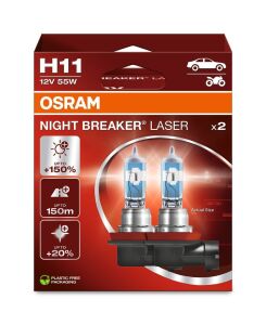 Лампа H11 12V 55W PGJ19-2 NIGHT BREAKER LASER +150%